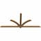 Ekena Millwork Redmond Smooth Timber Gable Bracket, Western Red Cedar, 84"W x 38"H x 1 1/2"D x 3 1/2"F, 11/12 Pitch GBW084X38X0204RED00SWR - alternate 4